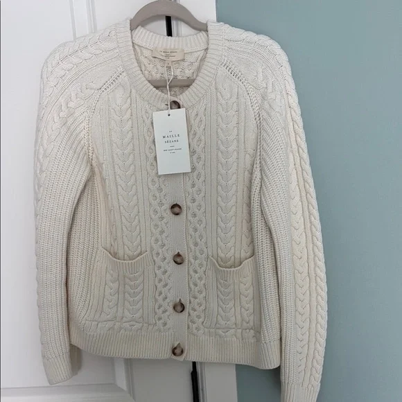 Sezane Tiphaine Cardigan Ecru - Size L - Picture 1 of 8